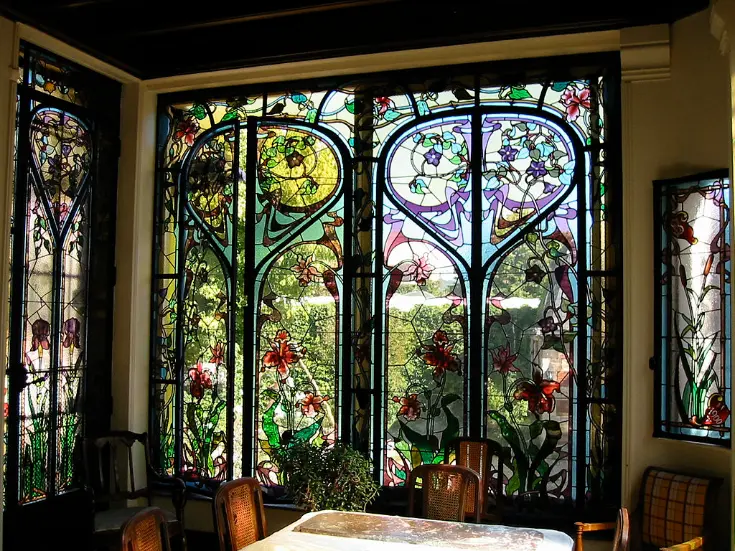 art deco vitraux