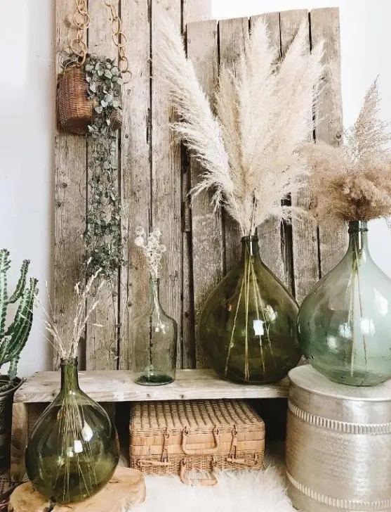 vase pour fleurs séchées