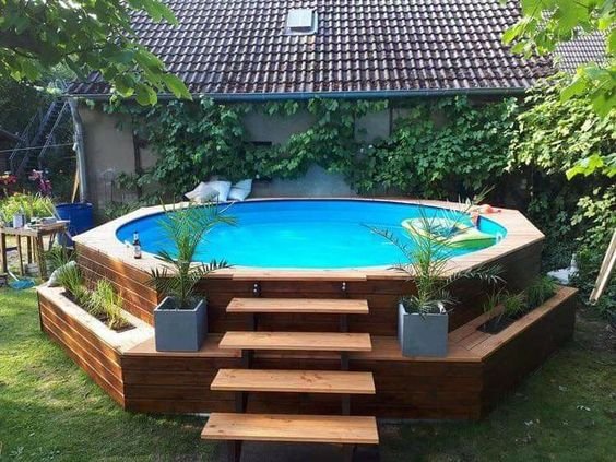 Piscine Hors Sol Terrasse Bois