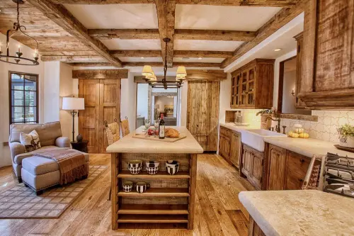 cuisine moderne et rustique