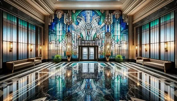 art deco vitraux