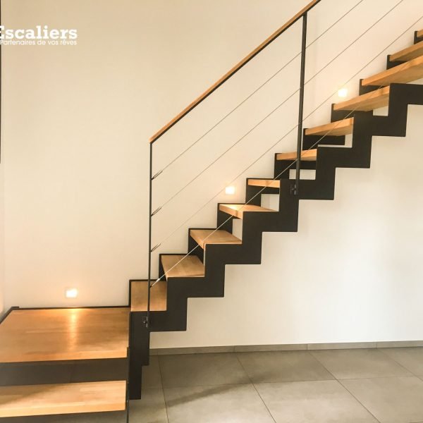 Escalier Bois et Métal