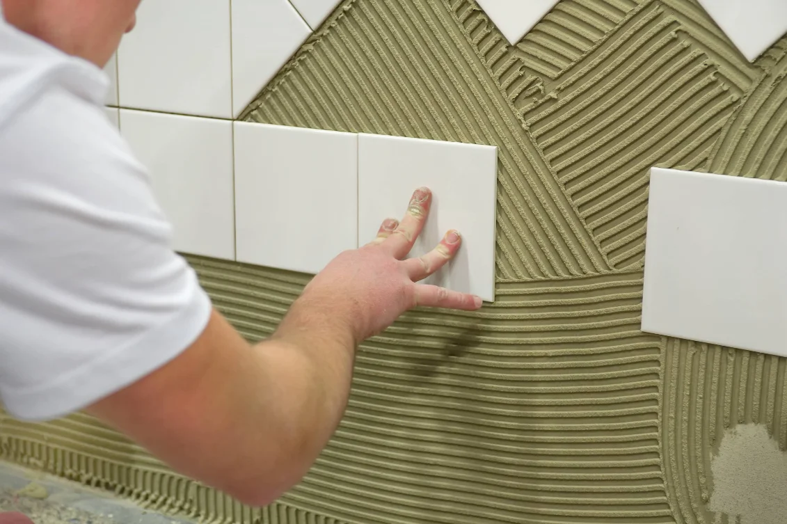 adhésif salle de bain carrelage