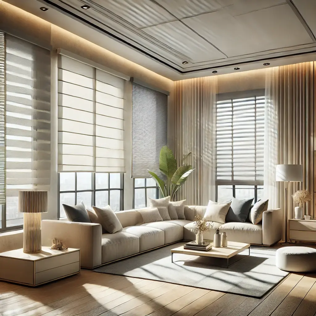 store sur baie vitrée