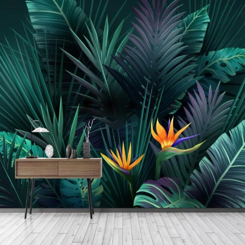 Papier Peint Feuillage Vert