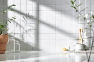 faience blanche pour salle de bain