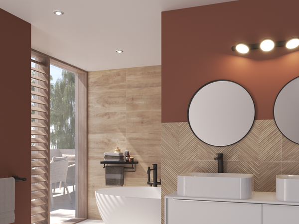 Salle de Bain Bois et Pierre