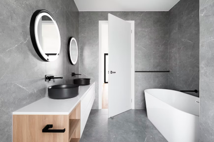 La salle de bain en béton ciré 
