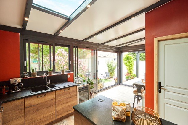 cuisine dans une veranda