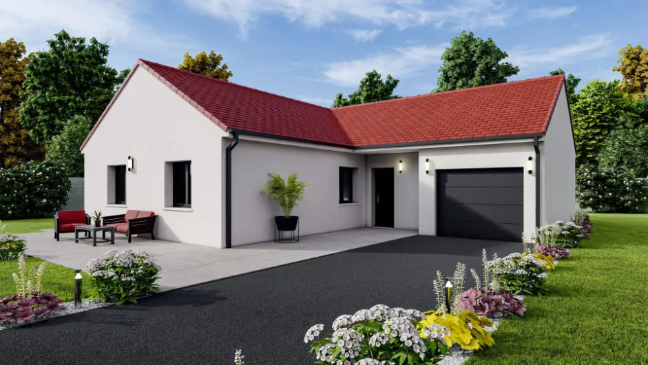 Maison en L Plan