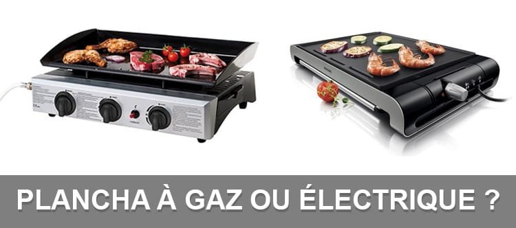 plancha électrique ou gaz