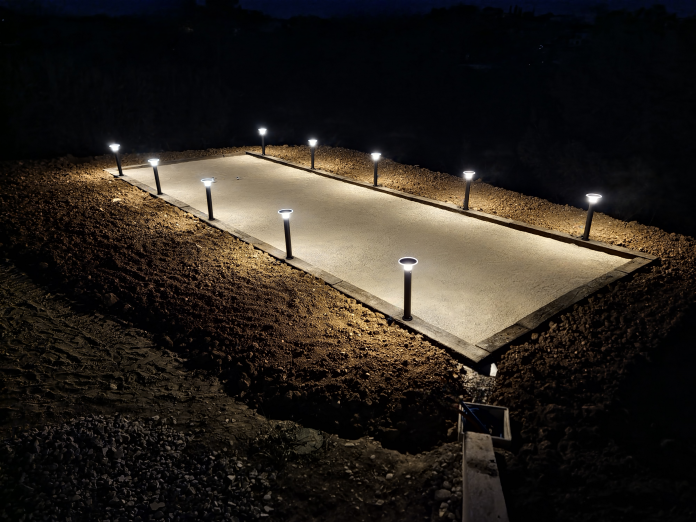 éclairage terrain de pétanque