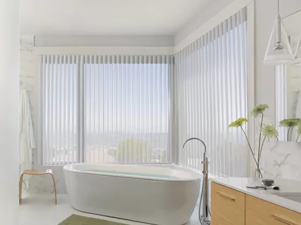rideau fenetre pour salle de bain