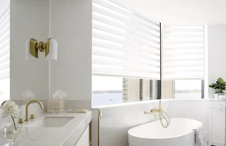rideau fenêtre pour salle de bain
