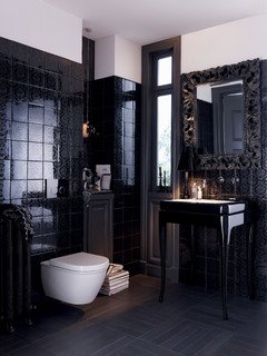 Carrelage Noir pour Salle de Bain