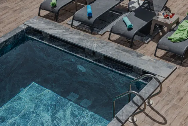 liner gris clair pour piscine