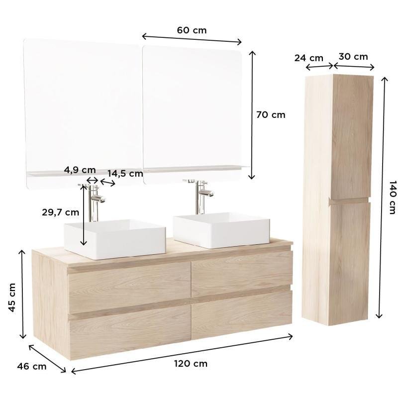 meuble salle de bain hauteur