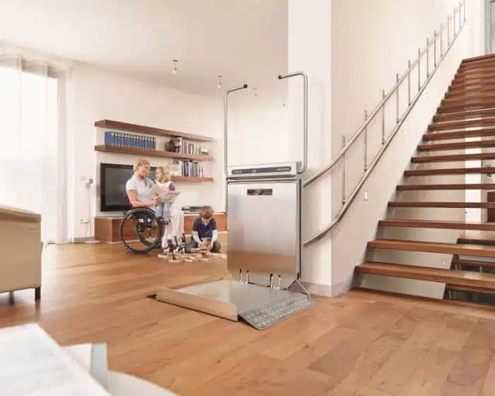 monte charge dans une maison