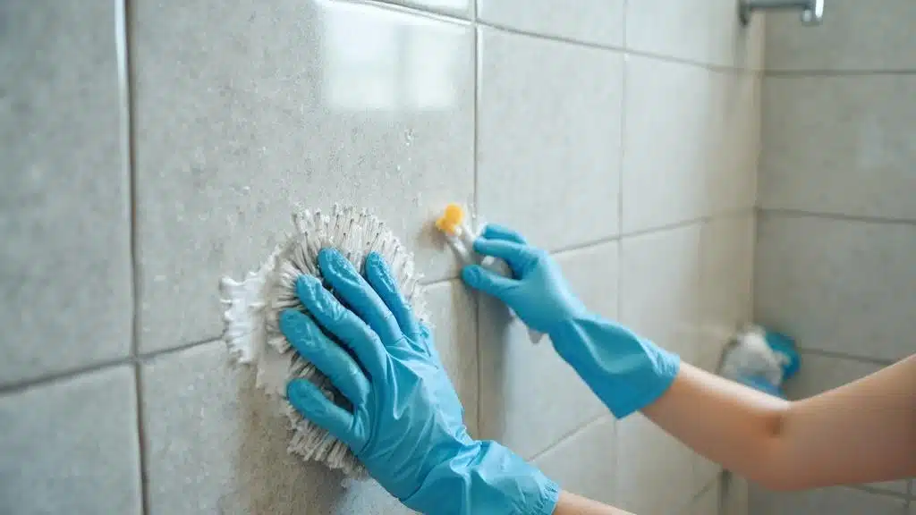 nettoyer des joints de douche