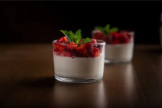 panna cotta au lait