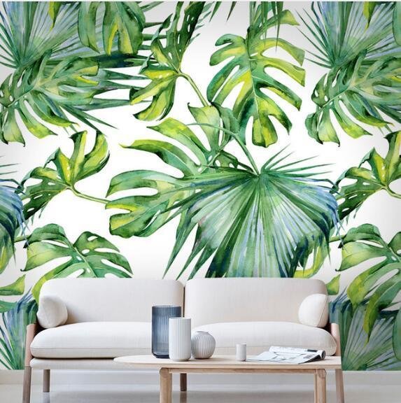 Papier Peint Feuillage Vert