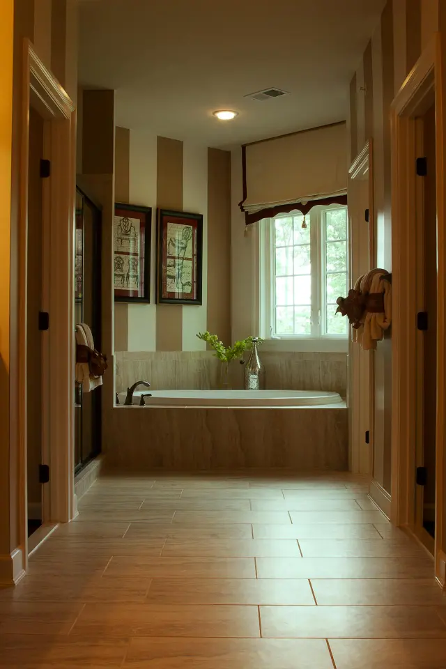 carrelage bois salle de bain