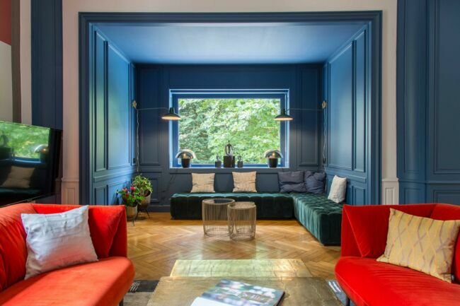 vert bleu peinture