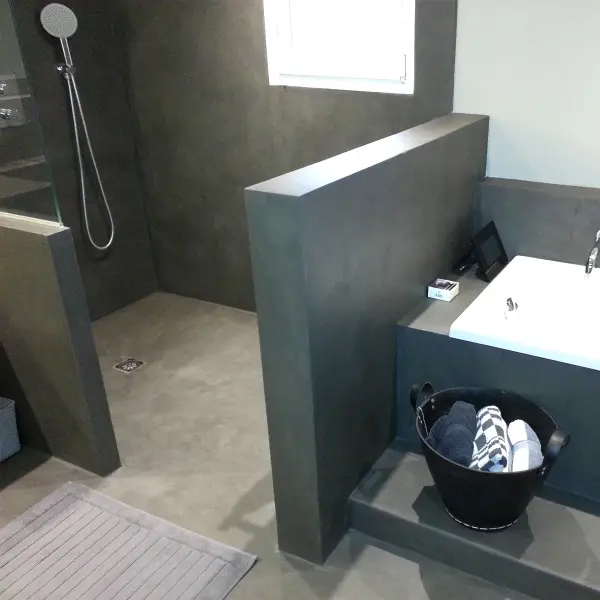 beton cire salle de bain