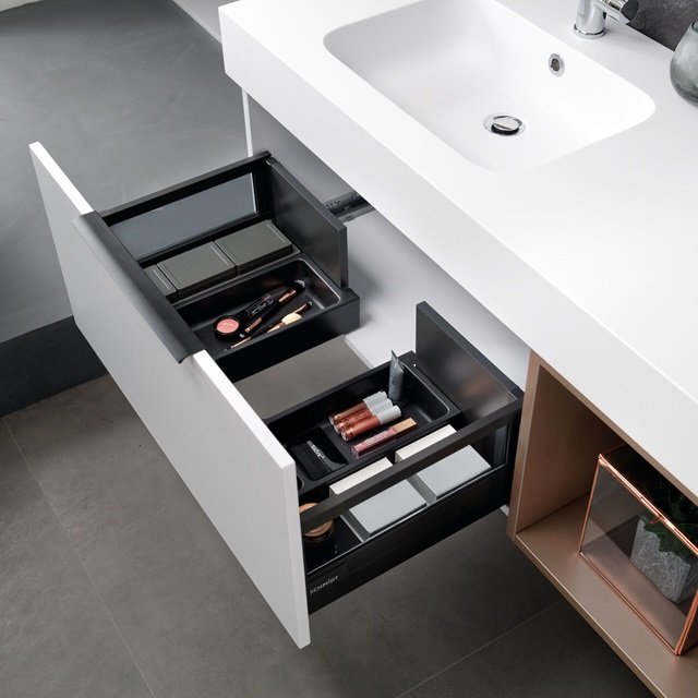 tiroir pour meuble salle de bain