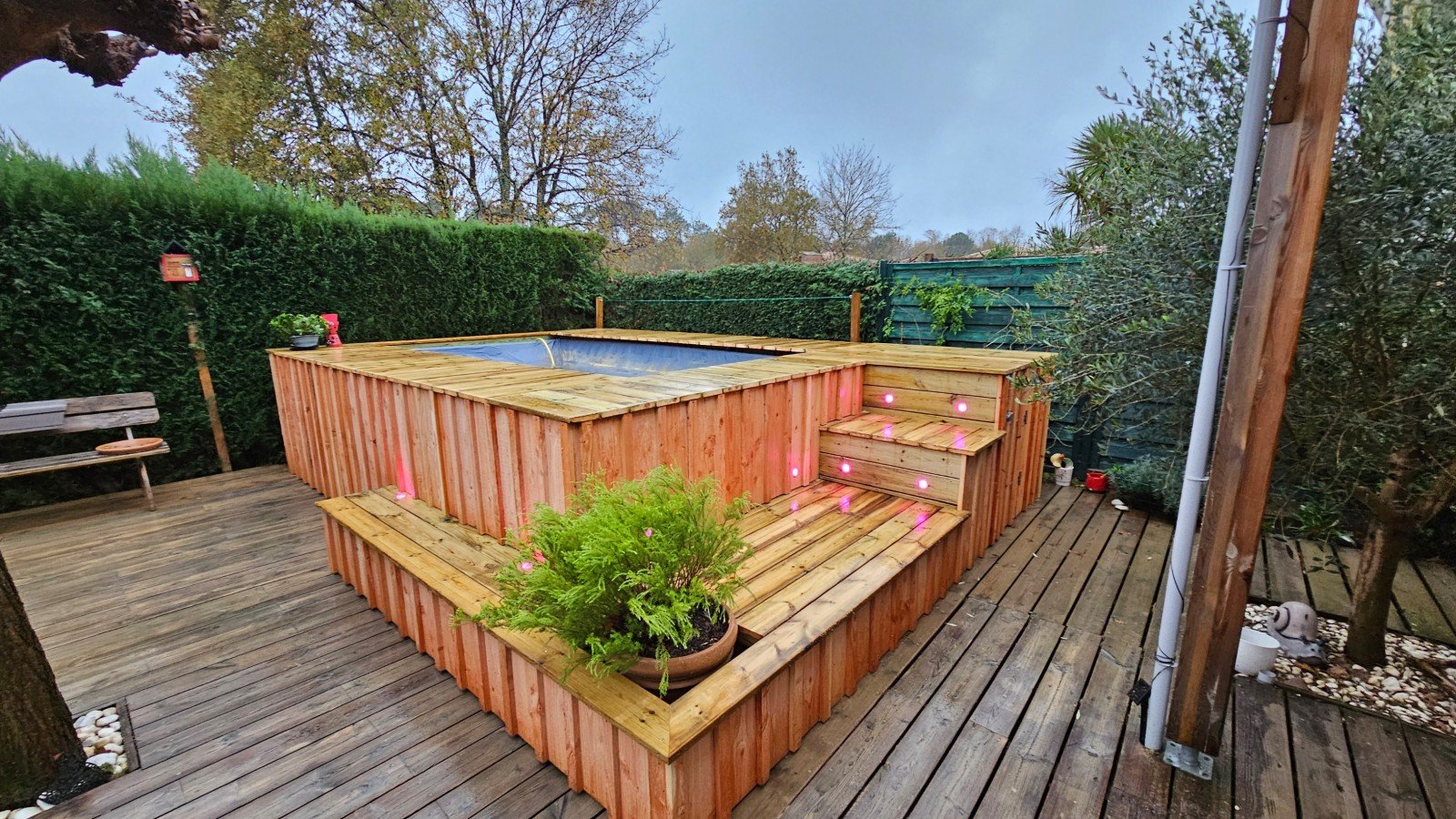 terrasse bois piscine hors sol