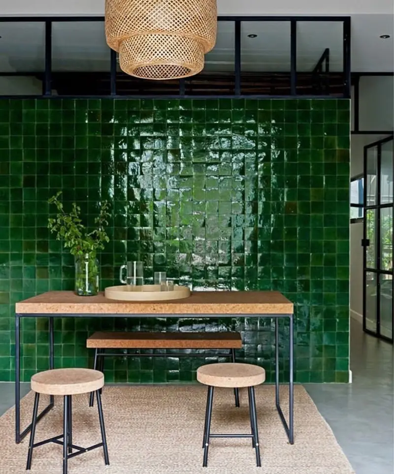 Carrelage Zellige Vert