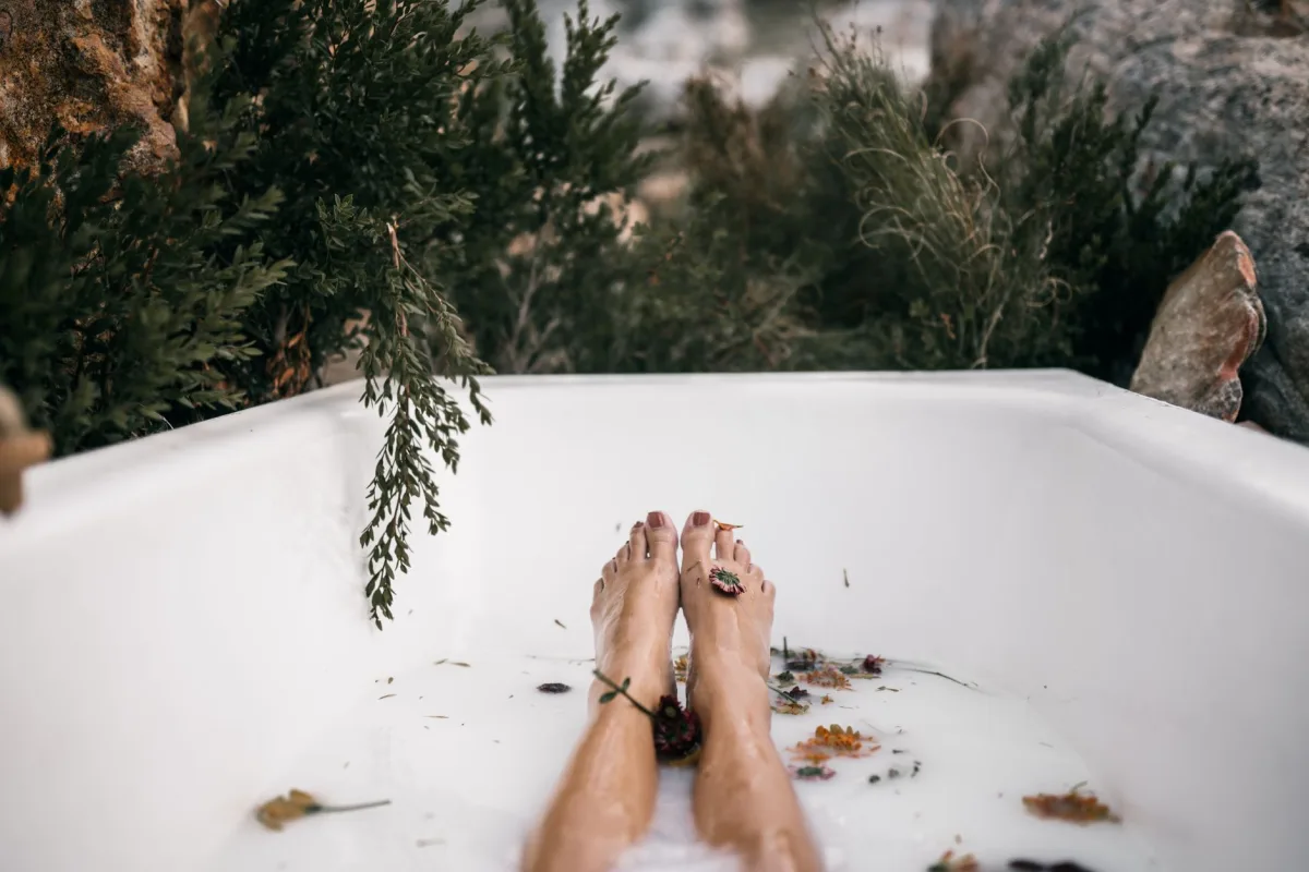Détente bien-être dans un bain nordique