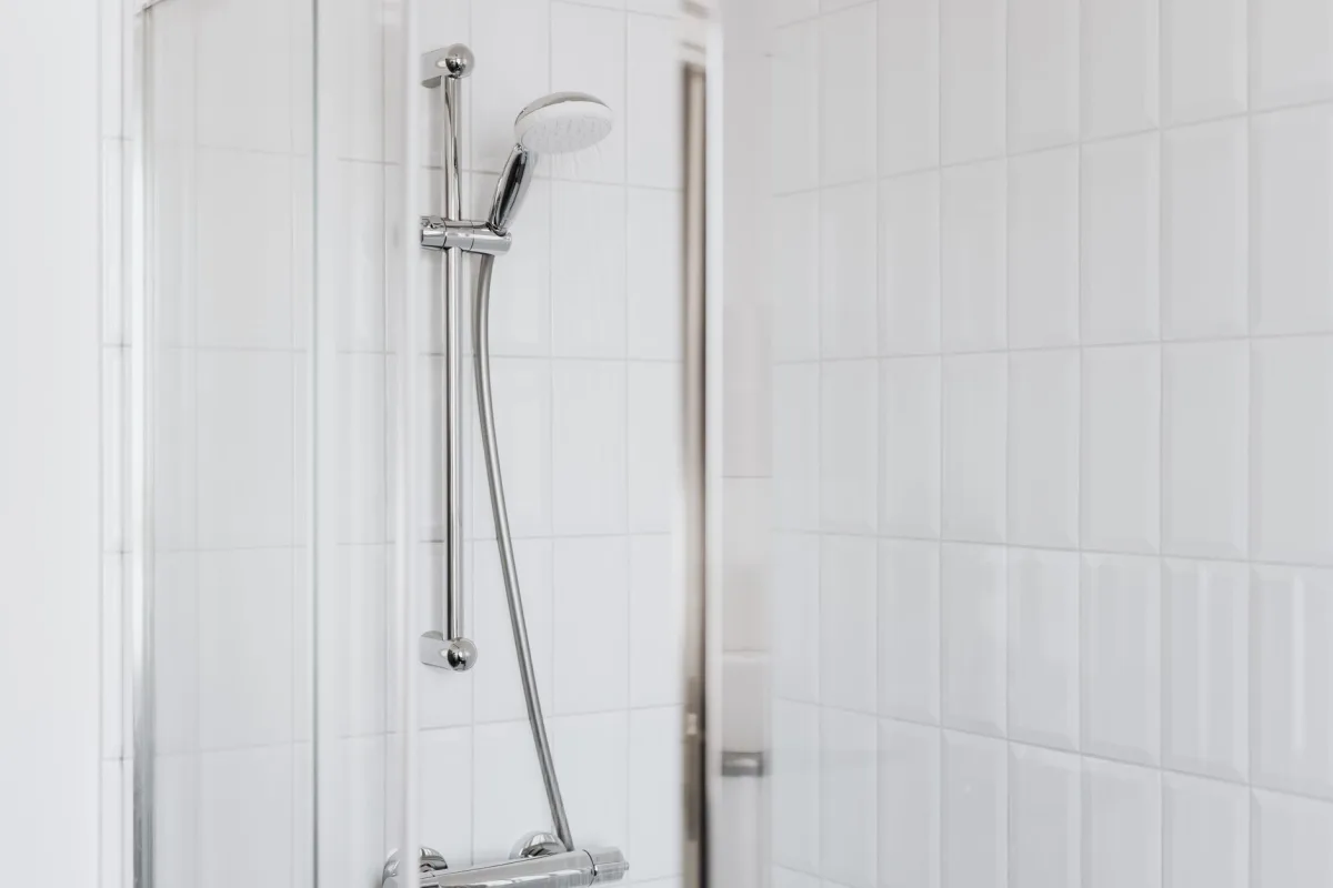 colonne de douche chromée inox moderne salle de bain