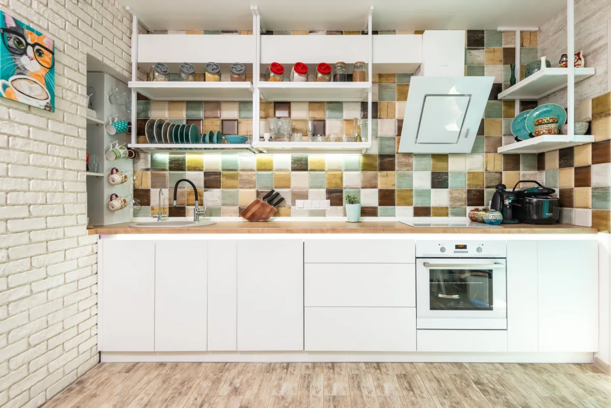 Crédence en zellige coloré pour cuisine moderne 2026