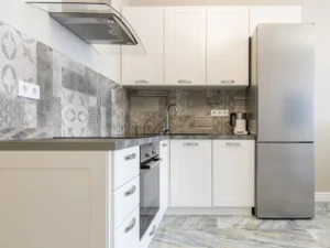 carrelage cuisine peint gris clair résultat propre