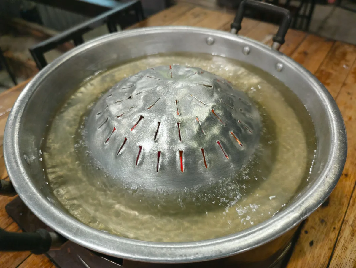 Zone de cuisson exigeant une peinture résistante à la chaleur