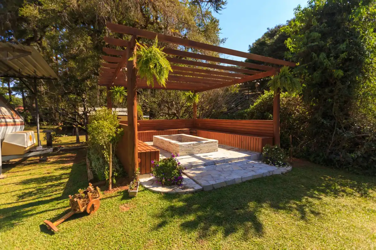 pergola bois autoportante jardin ombre naturel