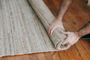 Tapis en fibre naturelle sisal ou jonc de mer