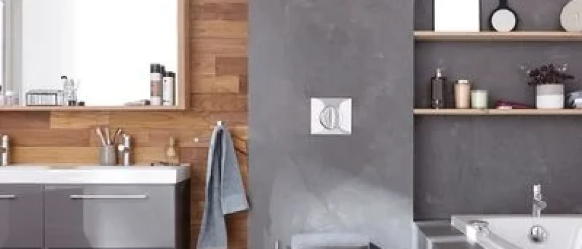 Béton Ciré dans une Salle de Bain