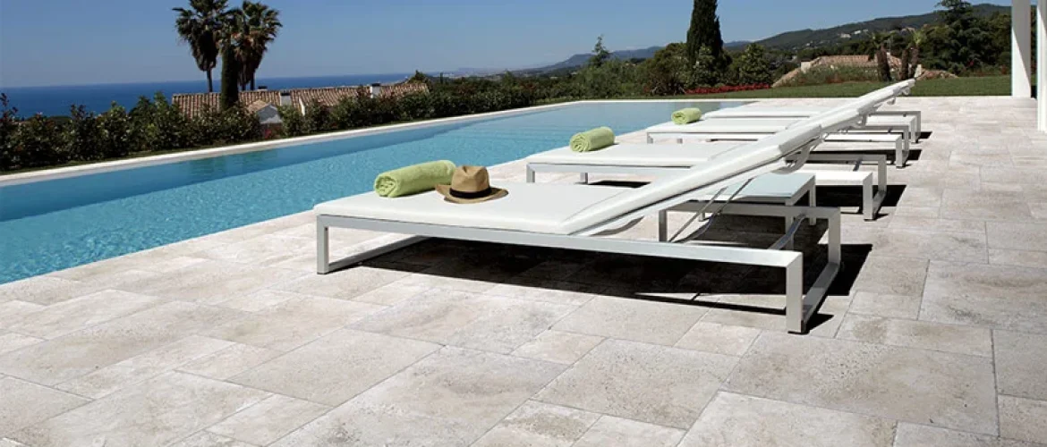 carrelage travertin extérieur