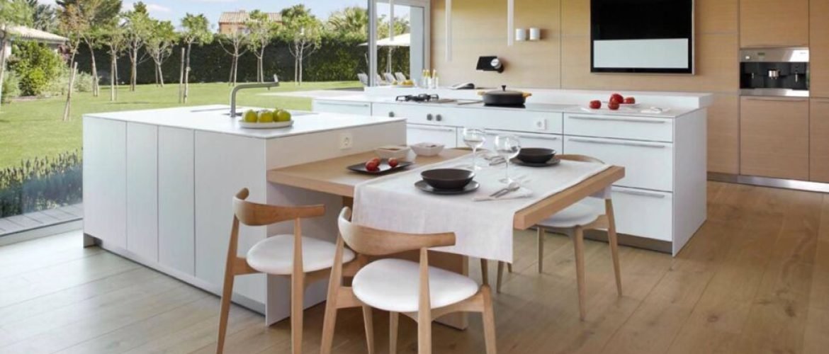 Îlot avec table