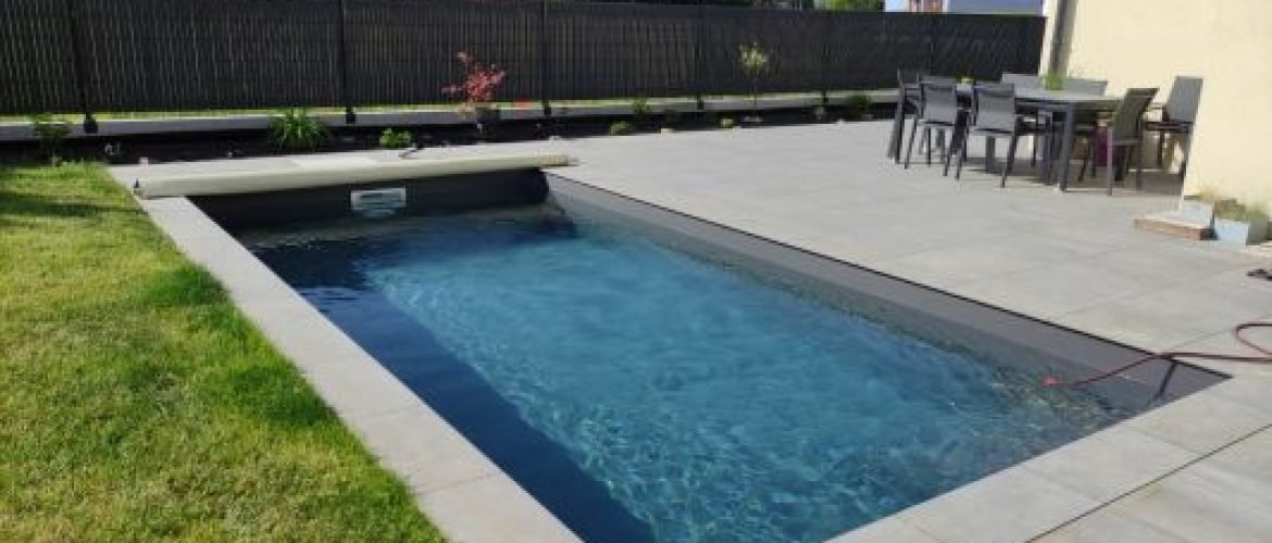 piscine liner gris